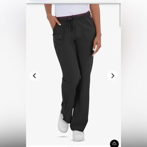 Heart Soul Black Contemporary Petite scrub pants